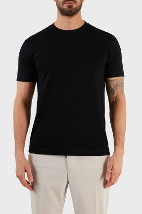 تیشرت سرمه ای مردانه رگولار Emporio Armani - کد 756056233
