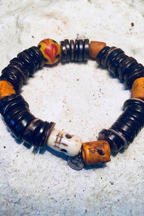 دستبند جواهر سفید مردانه سنگ طبیعی Mala Bodhi - کد 3793276