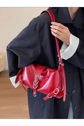 کیف دوشی قرمز زنانه پلی استر TOPLINE - کد 798979387