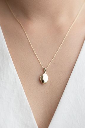 گردنبند طلا سبز زنانه 14 عیار Cenova Jewelry - کد 304358385