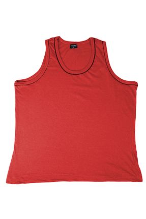 تی شرت زرشکی مردانه ریلکس یقه گرد تکی بیسیک کد 334049201