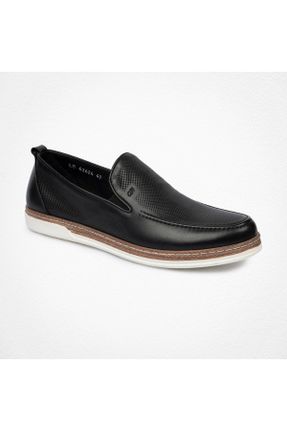 کفش کژوال مشکی مردانه چرم طبیعی پاشنه کوتاه ( 4 - 1 cm ) پاشنه ساده کد 817863555