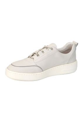 کفش کژوال سفید مردانه چرم طبیعی پاشنه کوتاه ( 4 - 1 cm ) پاشنه ساده کد 684563613