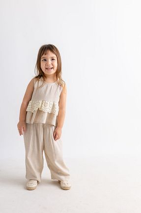 بلوز بژ بچه گانه ساده Oliven The Kid - کد 807586750