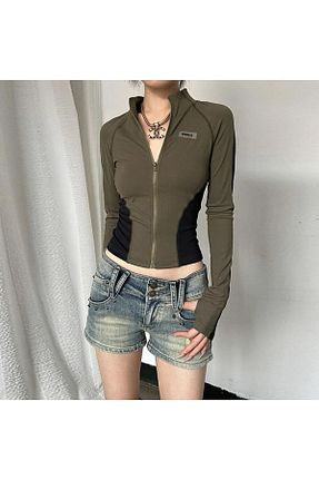 بادی خاکی زنانه یقه ایستاده Köstebek - کد 776499910