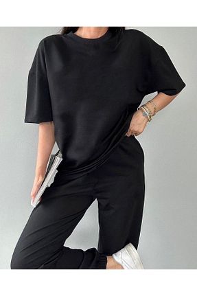 ست گرمکن مشکی زنانه پنبه ای SeusCraft - کد 827906400