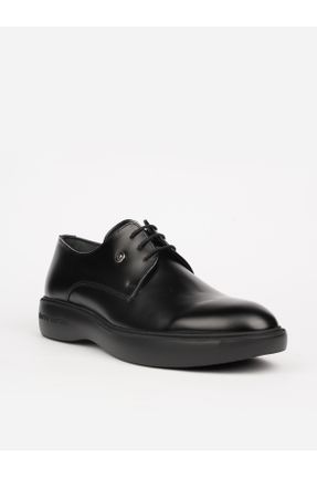 کفش کلاسیک مشکی مردانه چرم طبیعی پاشنه کوتاه ( 4 - 1 cm ) پاشنه ضخیم کد 835914907