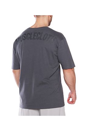 تیشرت اسپرت طوسی مردانه اورسایز MUSCLECLOTH - کد 739847248