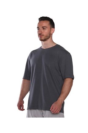 تیشرت اسپرت طوسی مردانه اورسایز MUSCLECLOTH - کد 739847248