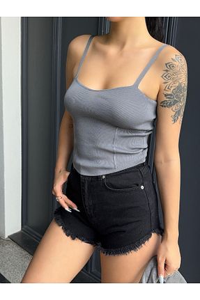 بلوز طوسی زنانه ساده kenza