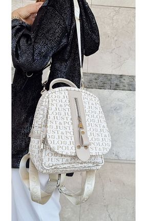 کوله پشتی بژ زنانه سایز متوسط Just Polo - کد 267414900