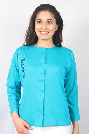 کت فیروزه ای زنانه رگولار Sude - کد 119780004