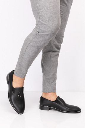 کفش لوفر مشکی مردانه چرم لاکی maximoda - کد 119974174