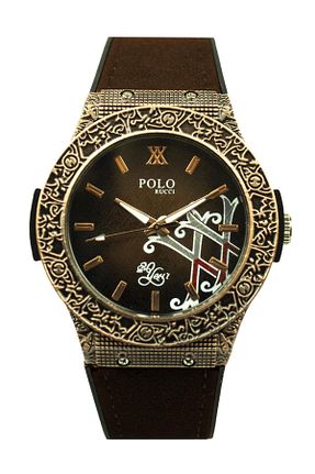 ساعت مچی قهوه ای مردانه 42 میلی متر POLO Rucci - کد 119975639