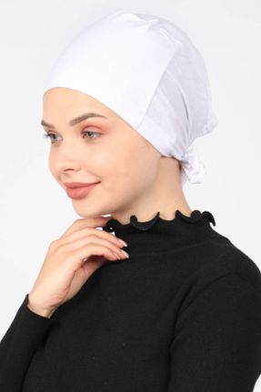 کلاه شنای اسلامی سفید زنانه کد 121196357