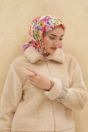 روسری قرمز پنبه ای Silk Home - کد 792095720