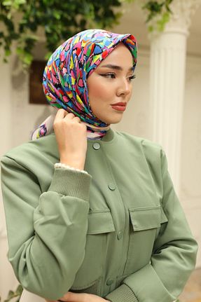 روسری آبی پنبه ای Silk Home - کد 794560941