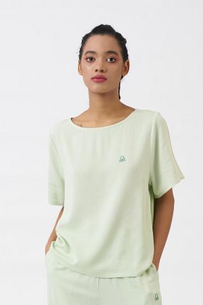 بالاتنه راحتی سبز زنانه ساده United Colors of Benetton - کد 827852545