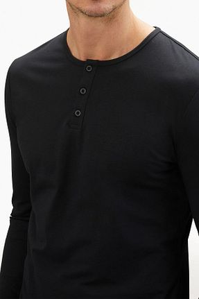 تیشرت مشکی مردانه رگولار QMARI - کد 454991500