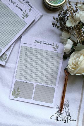 دفتر سبز Yumuşak Flowery Paper - کد 801839022