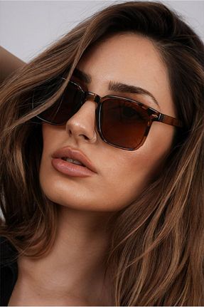 عینک آفتابی قهوه ای زنانه UV400 roscoe - کد 835752626