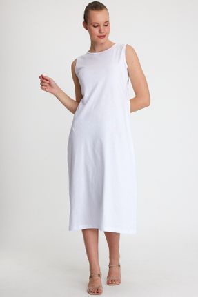 لباس سفید زنانه رگولار بافت کد 835150456