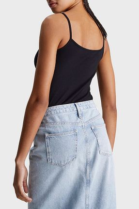 تیشرت مشکی زنانه اسلیم فیت Calvin Klein - کد 813185579