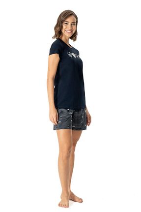 ست لباس راحتی سرمه ای زنانه ساده U.S. Polo Assn. - کد 808185964
