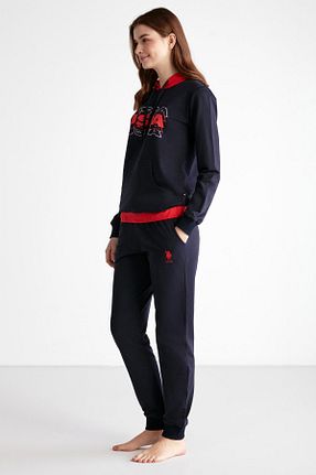 ست کرمکن اسپرت سرمه ای زنانه پنبه ای U.S. Polo Assn. - کد 751843097