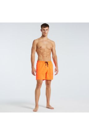 شلوارک ساحلی نارنجی مردانه پلی استر بافتنی کد 680115580
