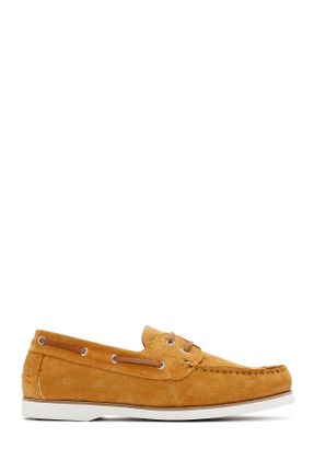 کفش کژوال زرد مردانه جیر پاشنه کوتاه ( 4 - 1 cm ) پاشنه ساده کد 736977248