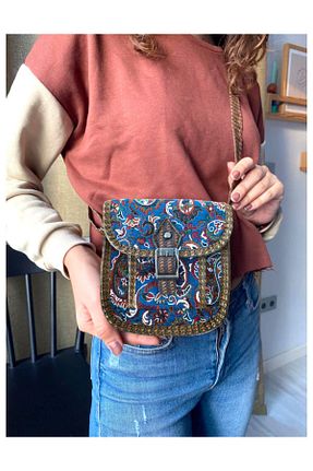 کیف دوشی آبی زنانه پارچه ای Wotrart - کد 721181950