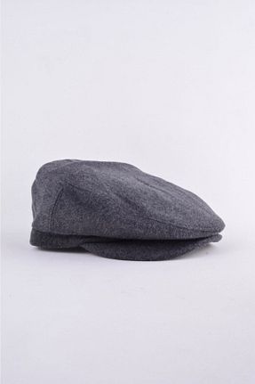 کلاه طوسی مردانه پشمی mercantoptan - کد 148424755