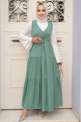 لباس سبز زنانه بافتنی مخلوط پلی استر کد 364899560
