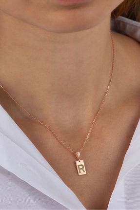 گردنبند نقره صورتی زنانه 925 عیار Lieza - کد 833469901