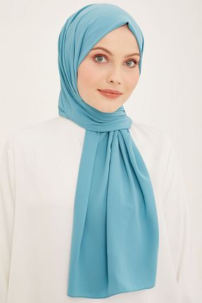 شال فیروزه ای زنانه پلی استر Armine - کد 820245817