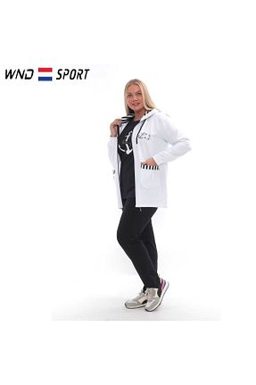 ست گرمکن سفید زنانه پاچه گشاد WND SPORT - کد 784257461