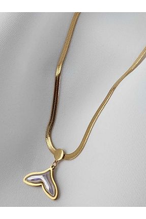 گردنبند استیل ( فولاد ) طلائی زنانه استیل (فولاد) ZÜLİSCH - کد 835961377