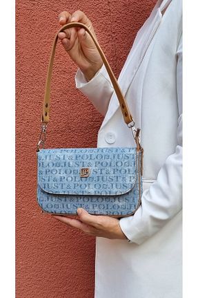 کیف دوشی آبی زنانه چرم مصنوعی Just Polo - کد 751549952