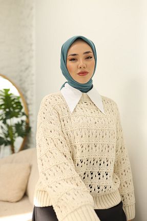 روسری آبی پنبه ای Silk Home - کد 780271769