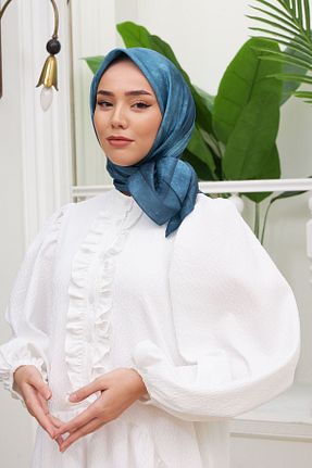 روسری سبز پلی استر Silk Home - کد 683389209