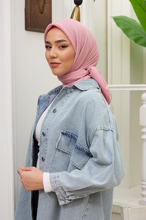 روسری صورتی پنبه ای Silk Home - کد 683385944