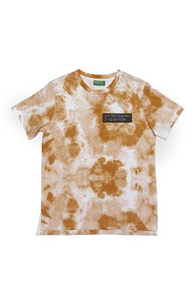 تیشرت نارنجی بچه گانه رگولار United Colors of Benetton - کد 794511189