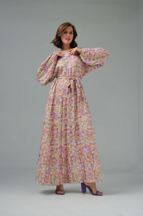 لباس نباتی زنانه بافتنی ویسکون رگولار آستین-بلند کد 807373482
