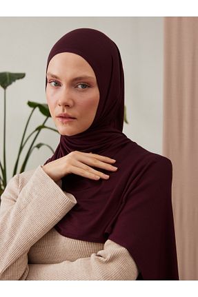 روسری بنفش 70 * 180 Femple Modest - کد 835917181