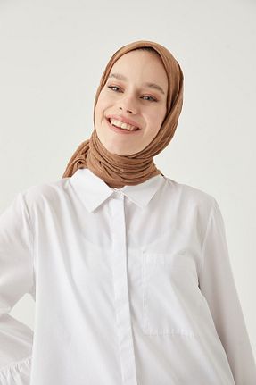 روسری قهوه ای پنبه ای FRESCO SCARFS - کد 667441194