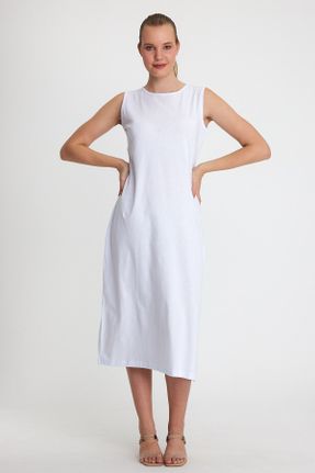 لباس سفید زنانه رگولار بافت کد 835150456