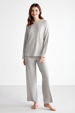 ست لباس راحتی طوسی زنانه ساده U.S. Polo Assn. - کد 755588032