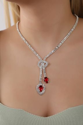 ست جواهر قرمز زنانه 1+ HUBANN - کد 775482066
