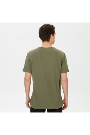 تی شرت سبز مردانه یقه گرد رگولار تکی بیسیک کد 679692662